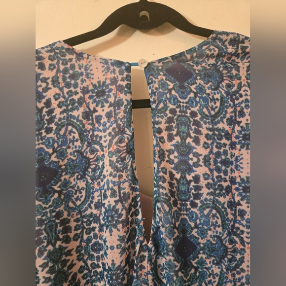 Show Me Your Mumu Donna Michelle Tunic Mini Dress Santorini Splash Size Medium - Picture 9 of 10